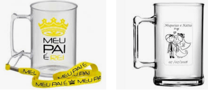 Canecas Personalizadas Acrílico com Cordão